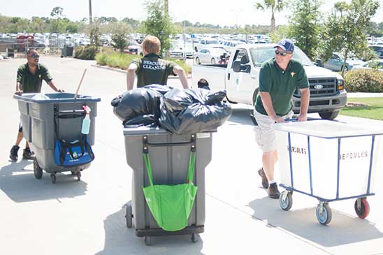 janitorial service at tampa bay rays spring training